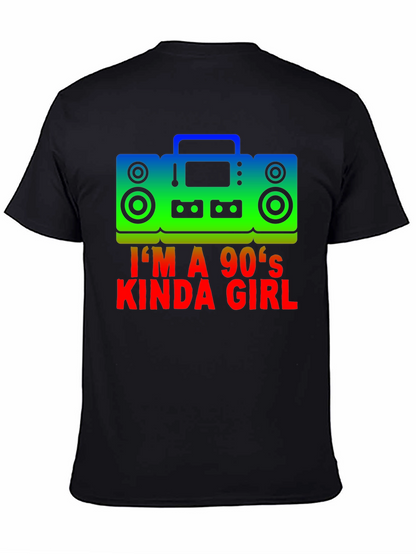 Camiseta Negra Im a 90s Kinda Girl