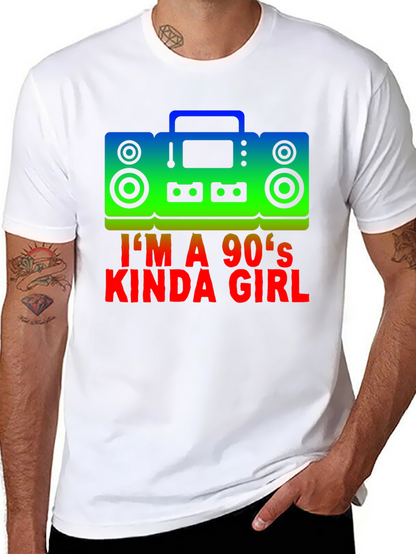 Camiseta Negra Im a 90s Kinda Girl