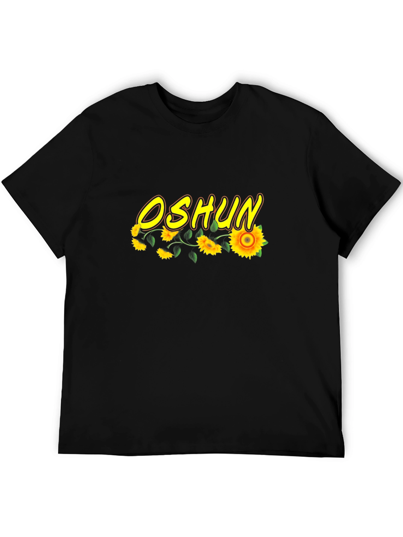 Camiseta Negra Oshun Girasoles