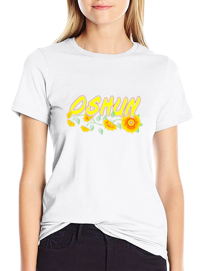 Camiseta Negra Oshun Girasoles