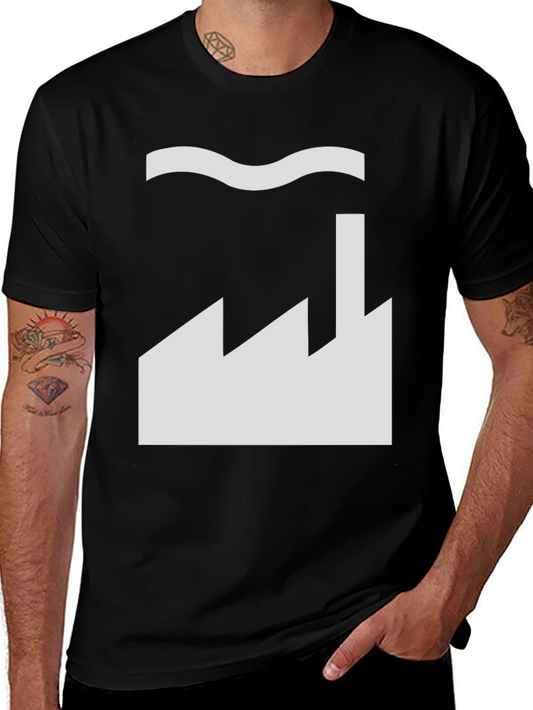 Camiseta Negra Factory Minimalista