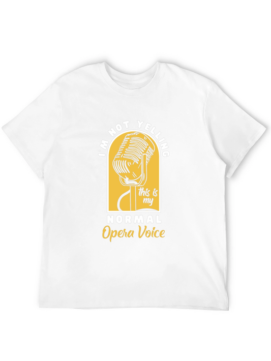 Camiseta Negra: No Estoy Gritando Voz de Ópera
