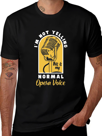 Camiseta Negra: No Estoy Gritando Voz de Ópera