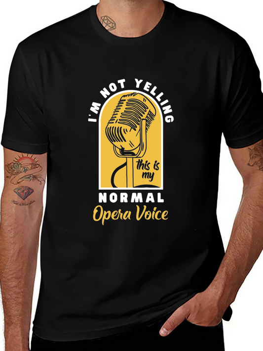 Camiseta Negra: No Estoy Gritando Voz de Ópera