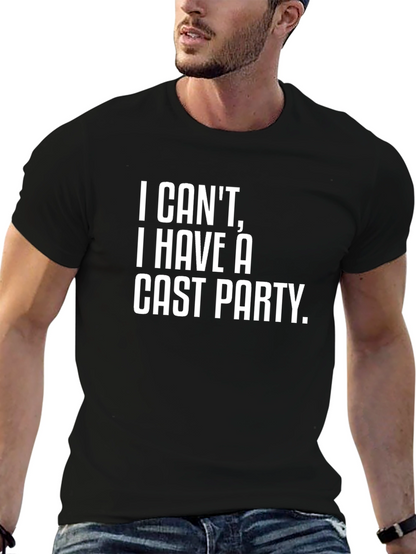Camiseta Negra: No puedo tengo una fiesta de elenco