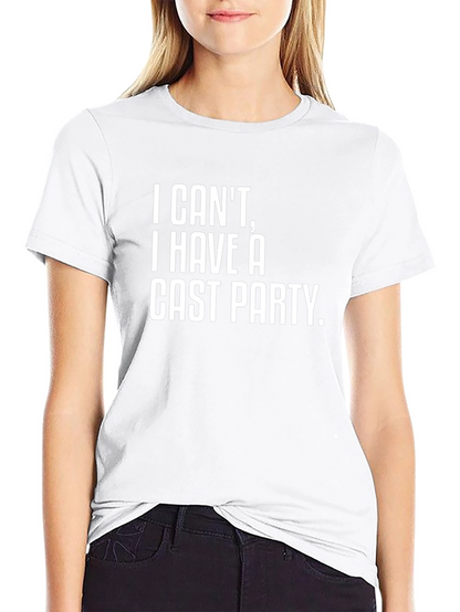 Camiseta Negra: No puedo tengo una fiesta de elenco
