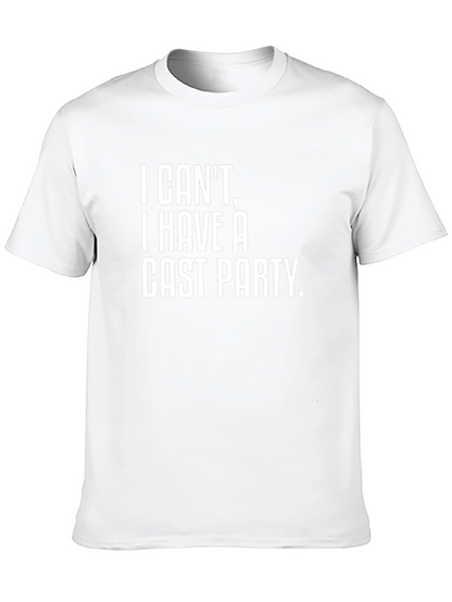 Camiseta Negra: No puedo tengo una fiesta de elenco