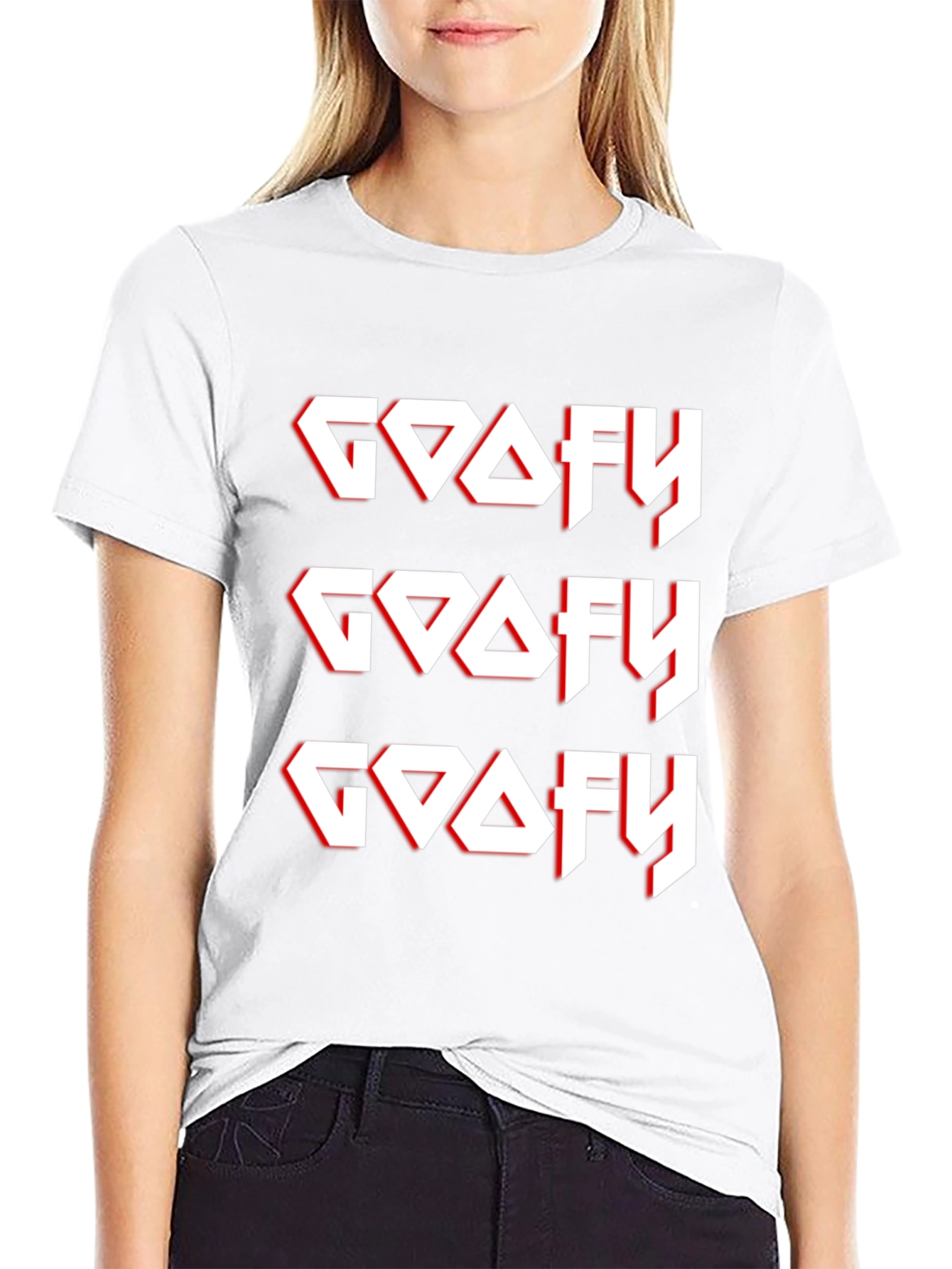 Camiseta Negra GOOFY Diseño Gráfico