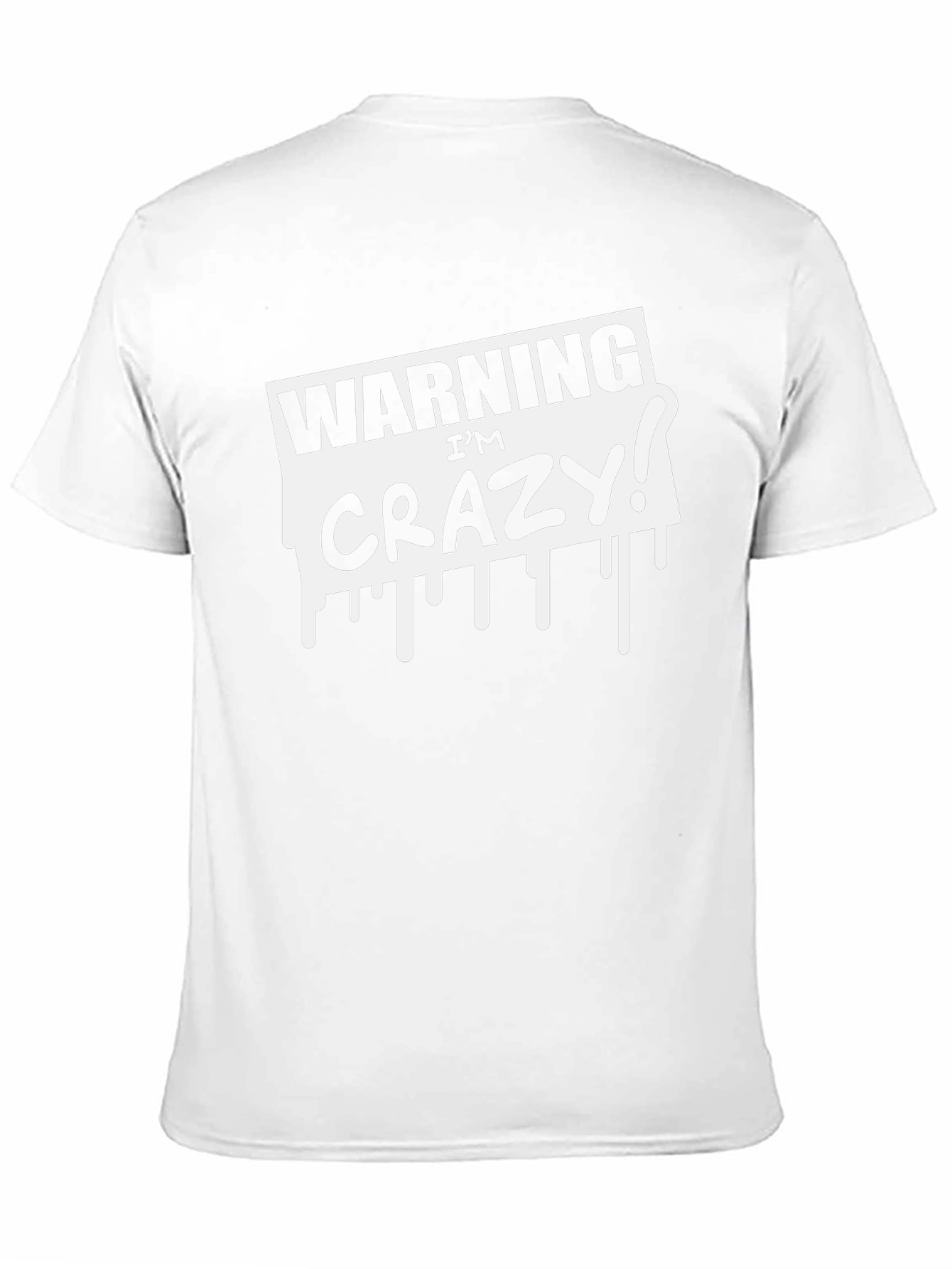 Camiseta Negra: Advertencia ¡Estoy Loco!