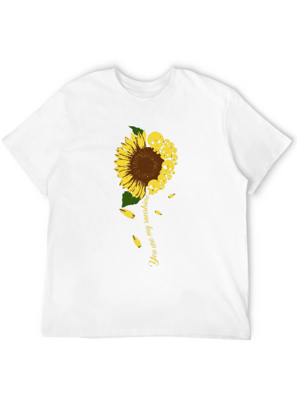 Camiseta Negra Girasol Calaveras Mi Sol