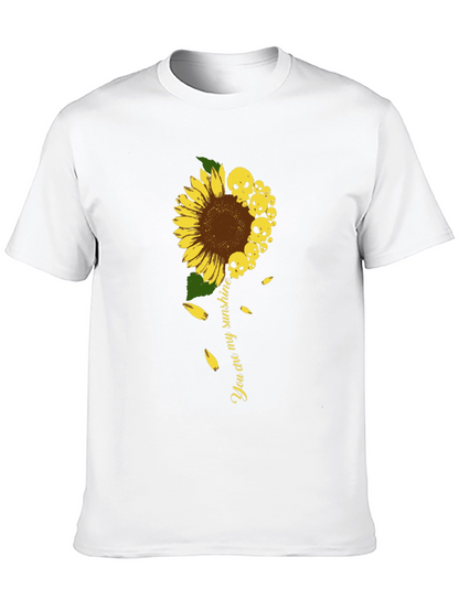 Camiseta Negra Girasol Calaveras Mi Sol