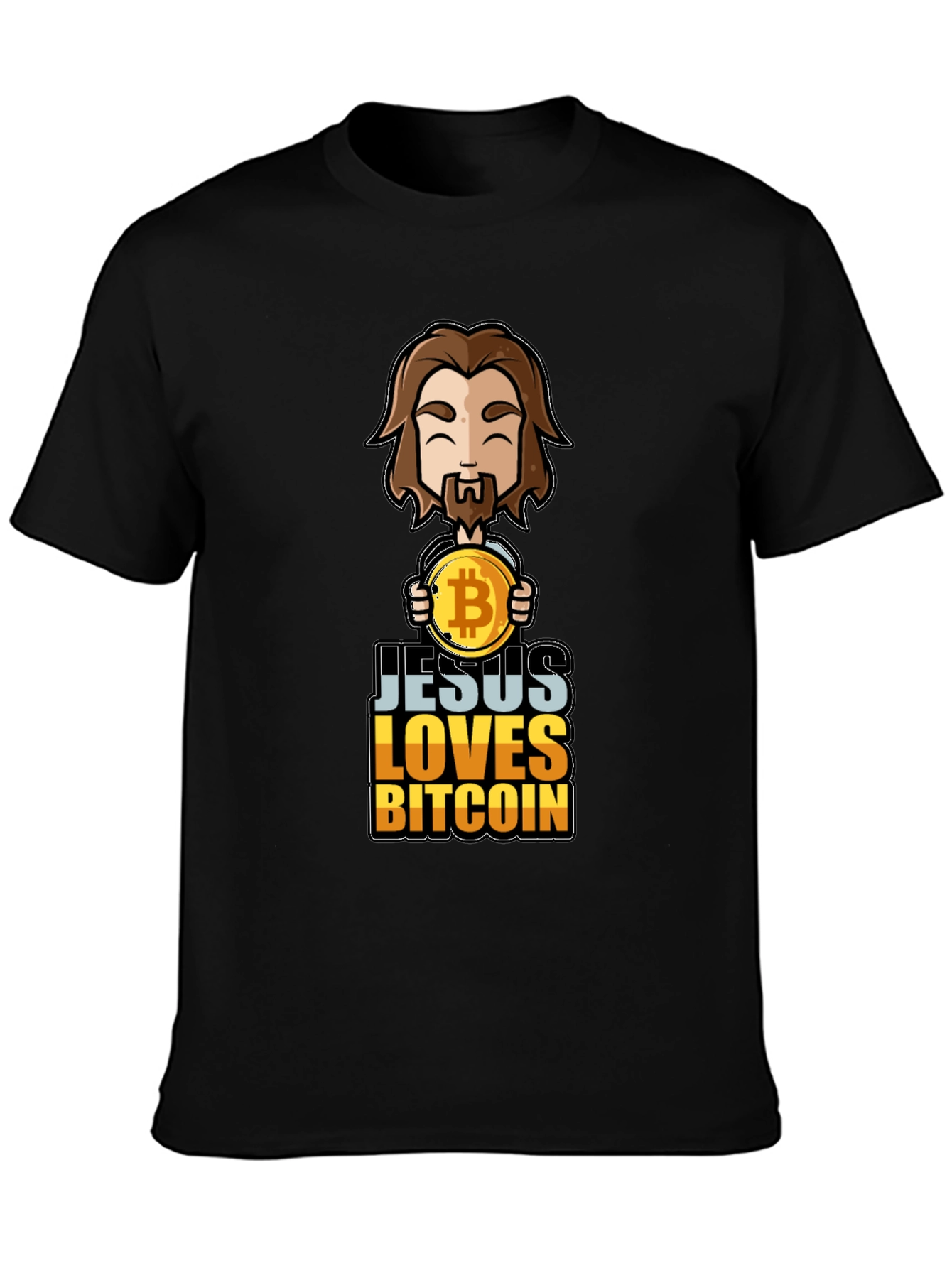 Camiseta Jesús Ama Bitcoin - Diseño Único