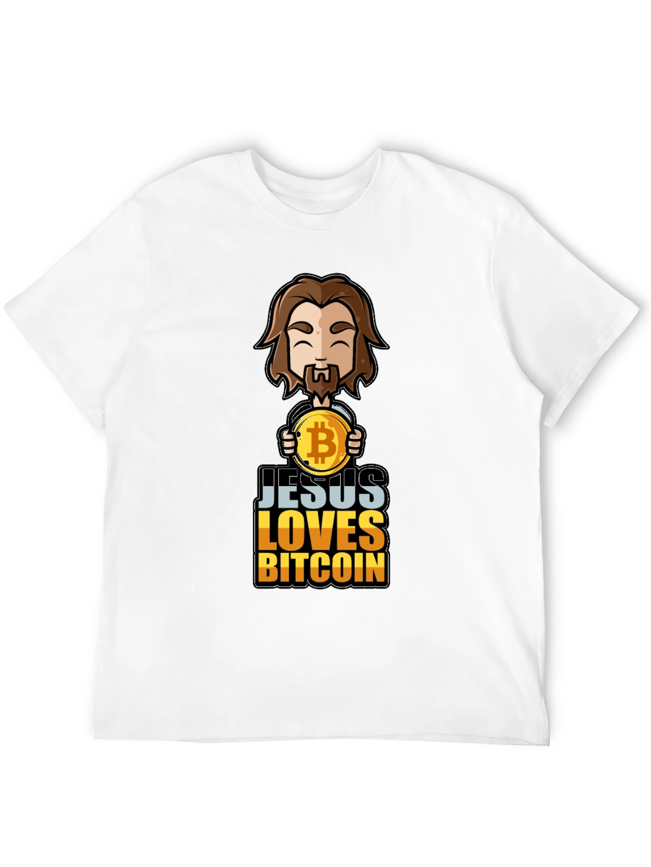 Camiseta Jesús Ama Bitcoin - Diseño Único
