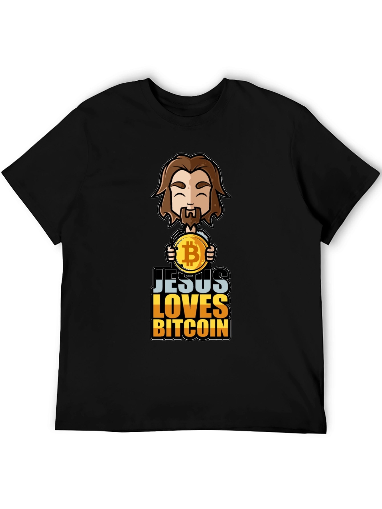Camiseta Jesús Ama Bitcoin - Diseño Único