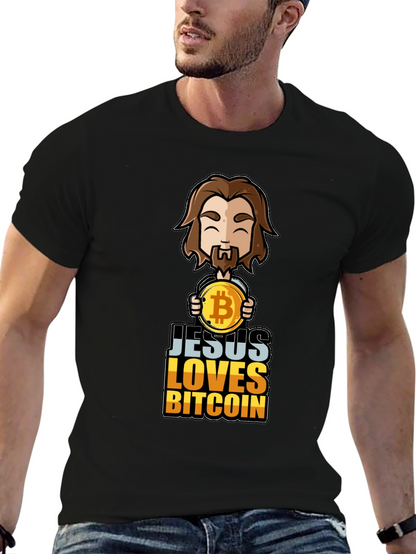 Camiseta Jesús Ama Bitcoin - Diseño Único