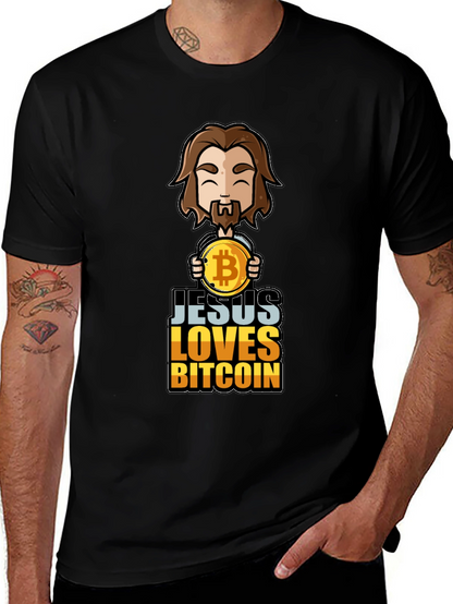 Camiseta Jesús Ama Bitcoin - Diseño Único
