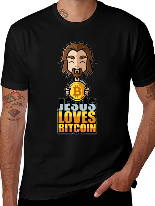 Camiseta Jesús Ama Bitcoin - Diseño Único