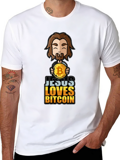 Camiseta Jesús Ama Bitcoin - Diseño Único