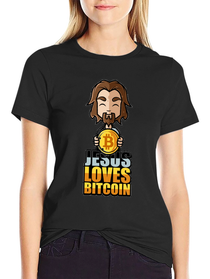 Camiseta Jesús Ama Bitcoin - Diseño Único
