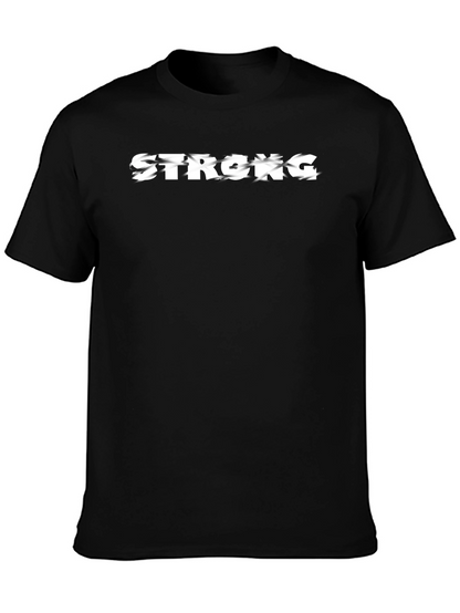 Camiseta Negra Strong para Hombre