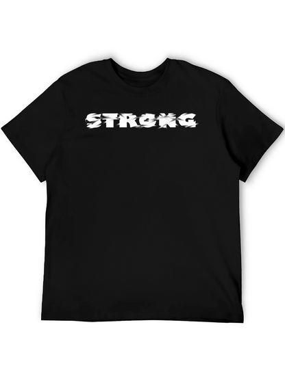 Camiseta Negra Strong para Hombre