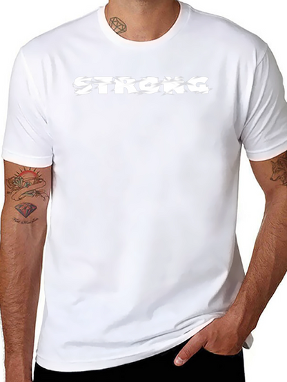 Camiseta Negra Strong para Hombre