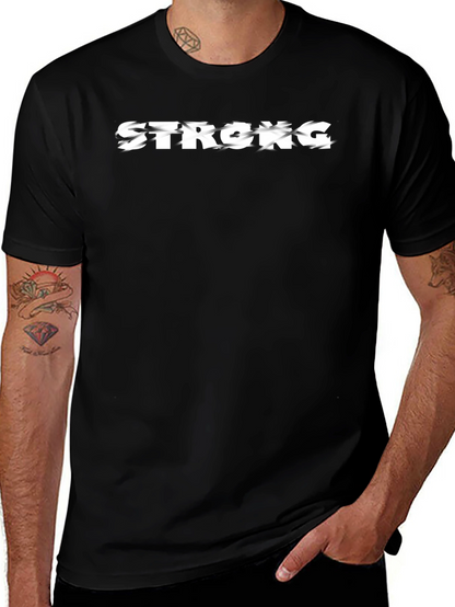 Camiseta Negra Strong para Hombre