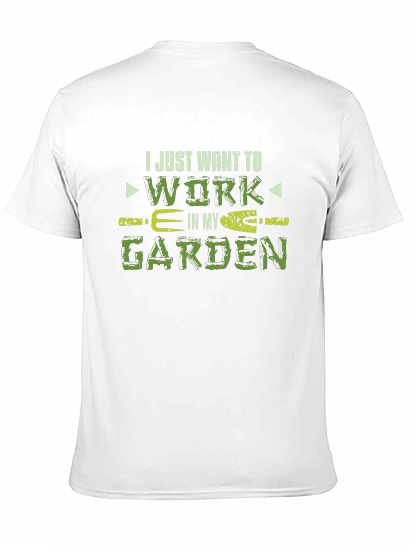 Camiseta Negra Jardinería Trabajar en mi Jardín