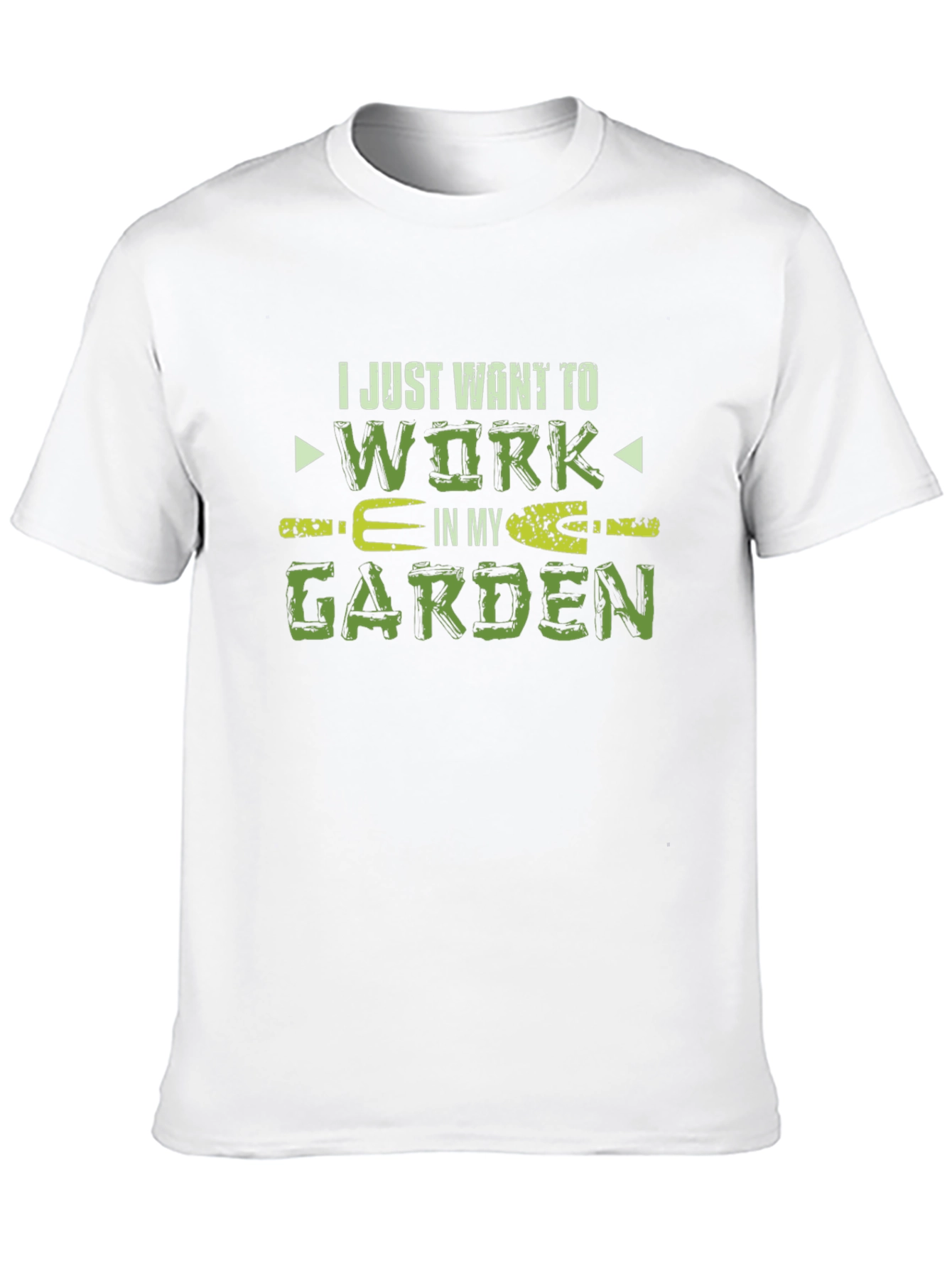 Camiseta Negra Jardinería Trabajar en mi Jardín