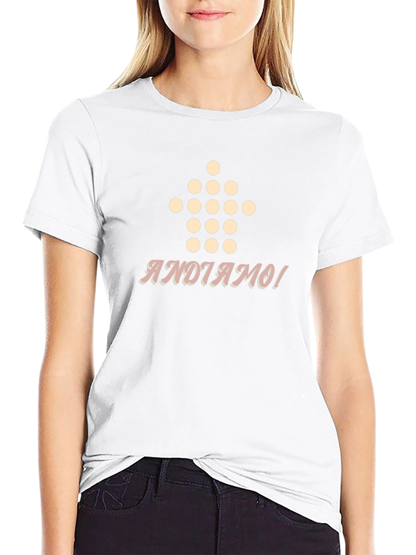 Camiseta Negra Andiamo! Diseño Divertido