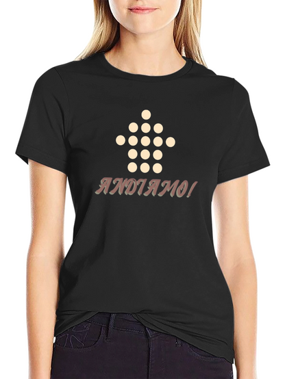 Camiseta Negra Andiamo! Diseño Divertido