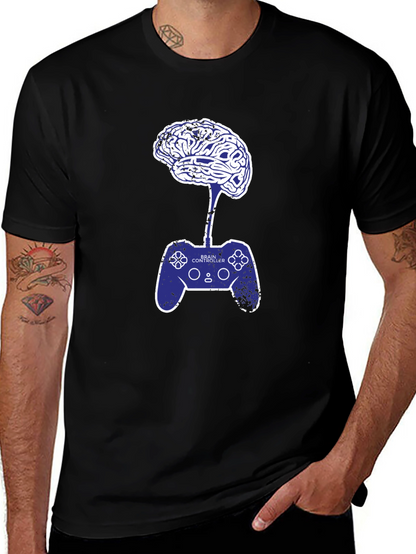 Camiseta Hombre: Cerebro Controlador Videojuegos