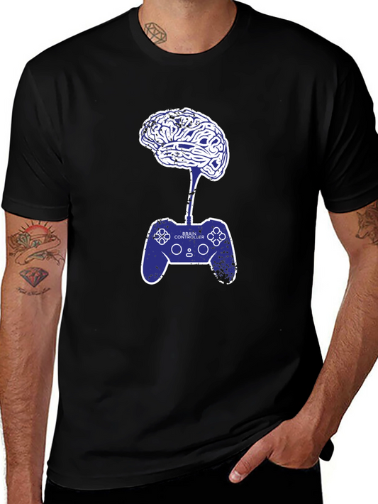 Camiseta Hombre: Cerebro Controlador Videojuegos