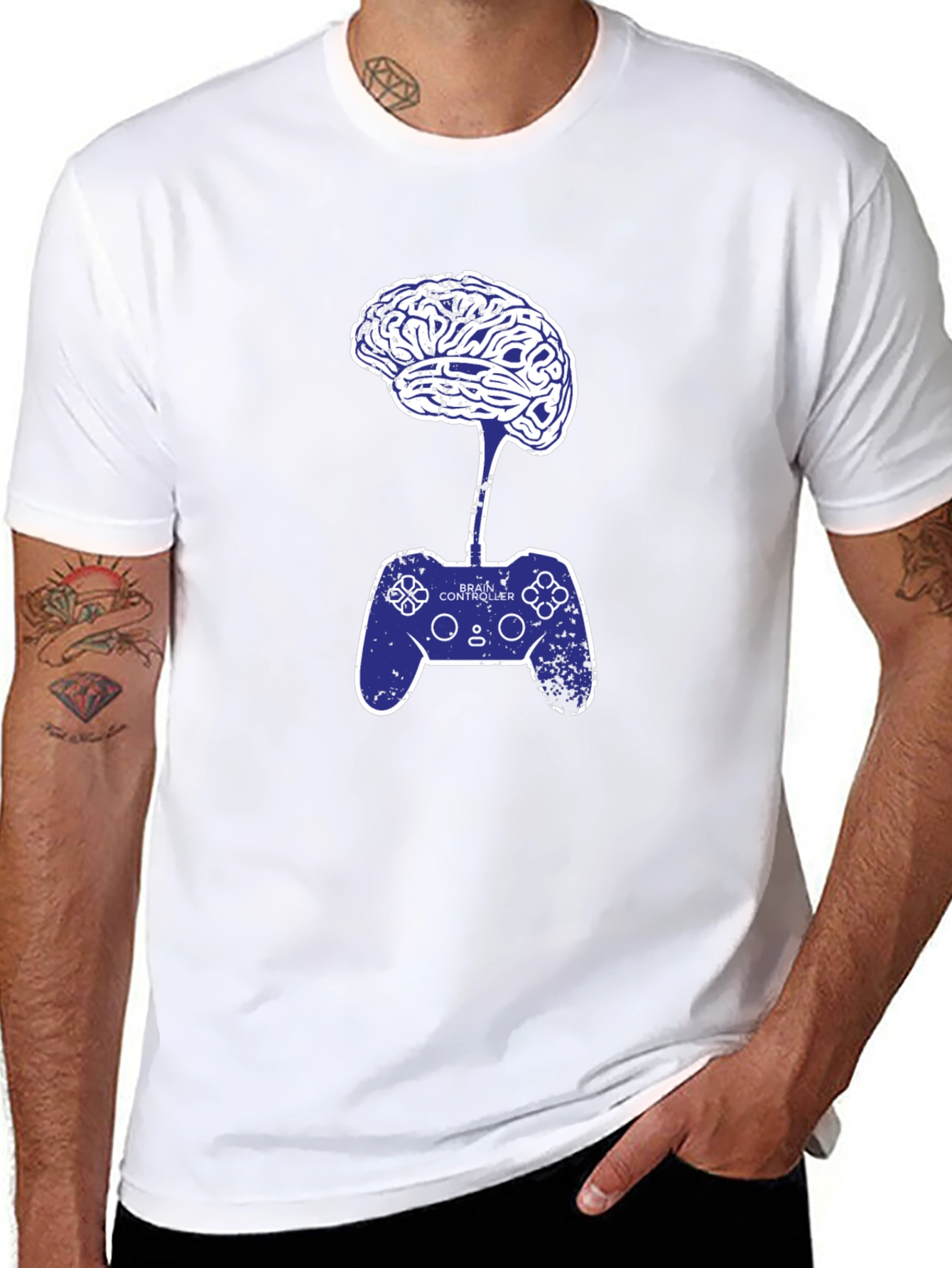Camiseta Hombre: Cerebro Controlador Videojuegos