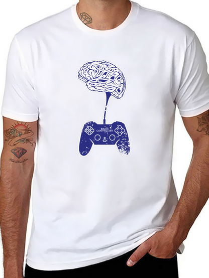 Camiseta Hombre: Cerebro Controlador Videojuegos