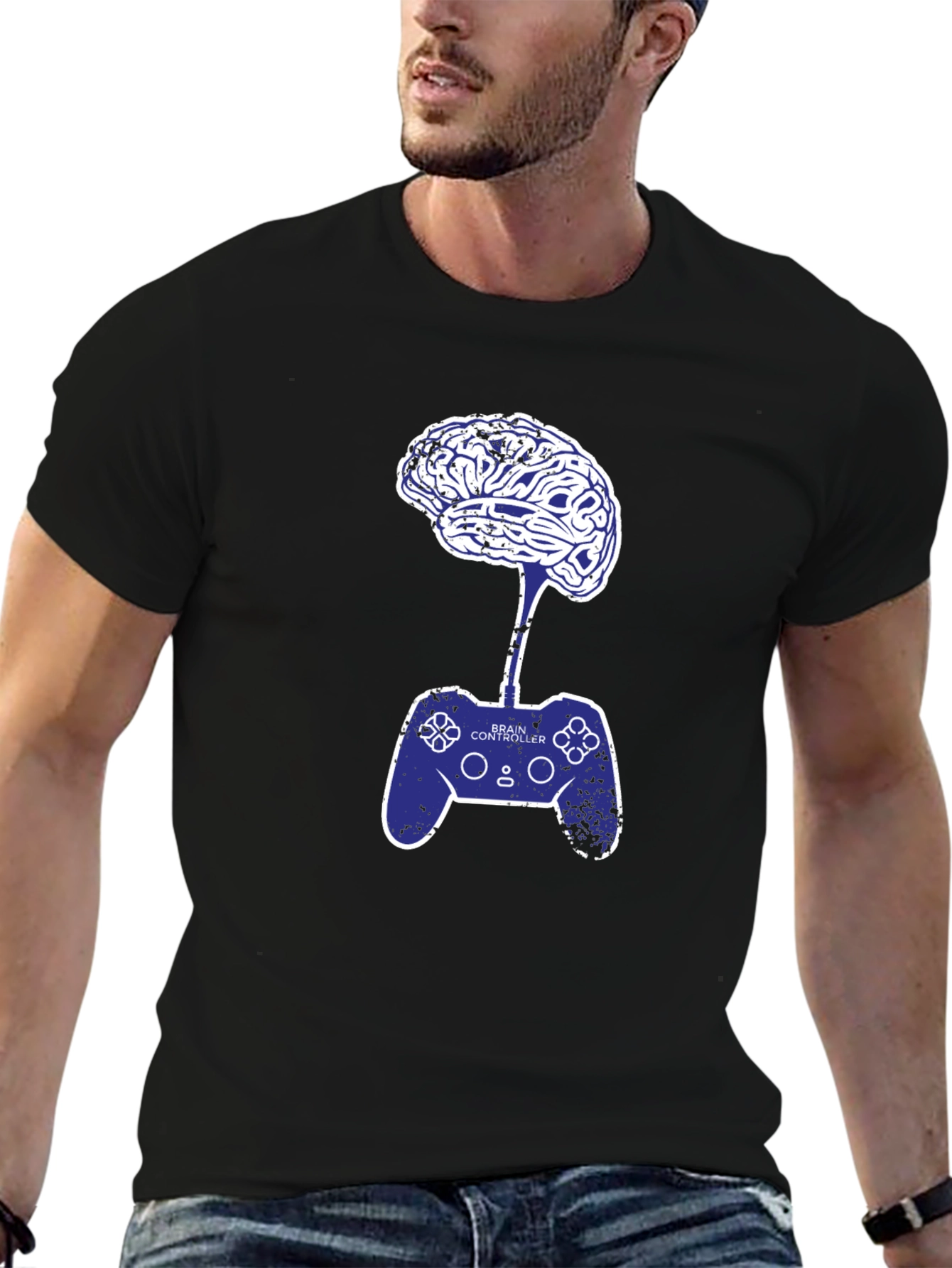 Camiseta Hombre: Cerebro Controlador Videojuegos