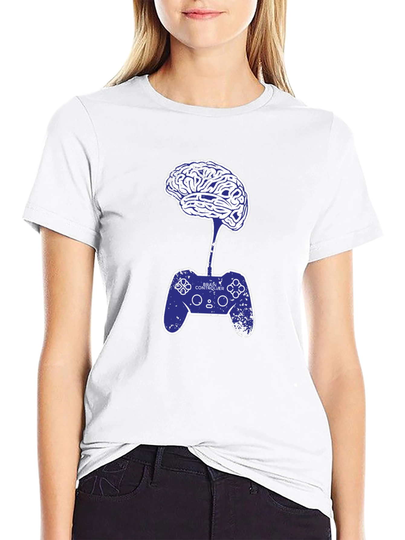 Camiseta Hombre: Cerebro Controlador Videojuegos
