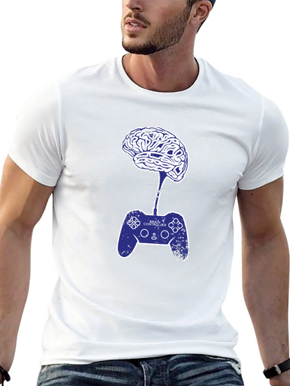 Camiseta Hombre: Cerebro Controlador Videojuegos