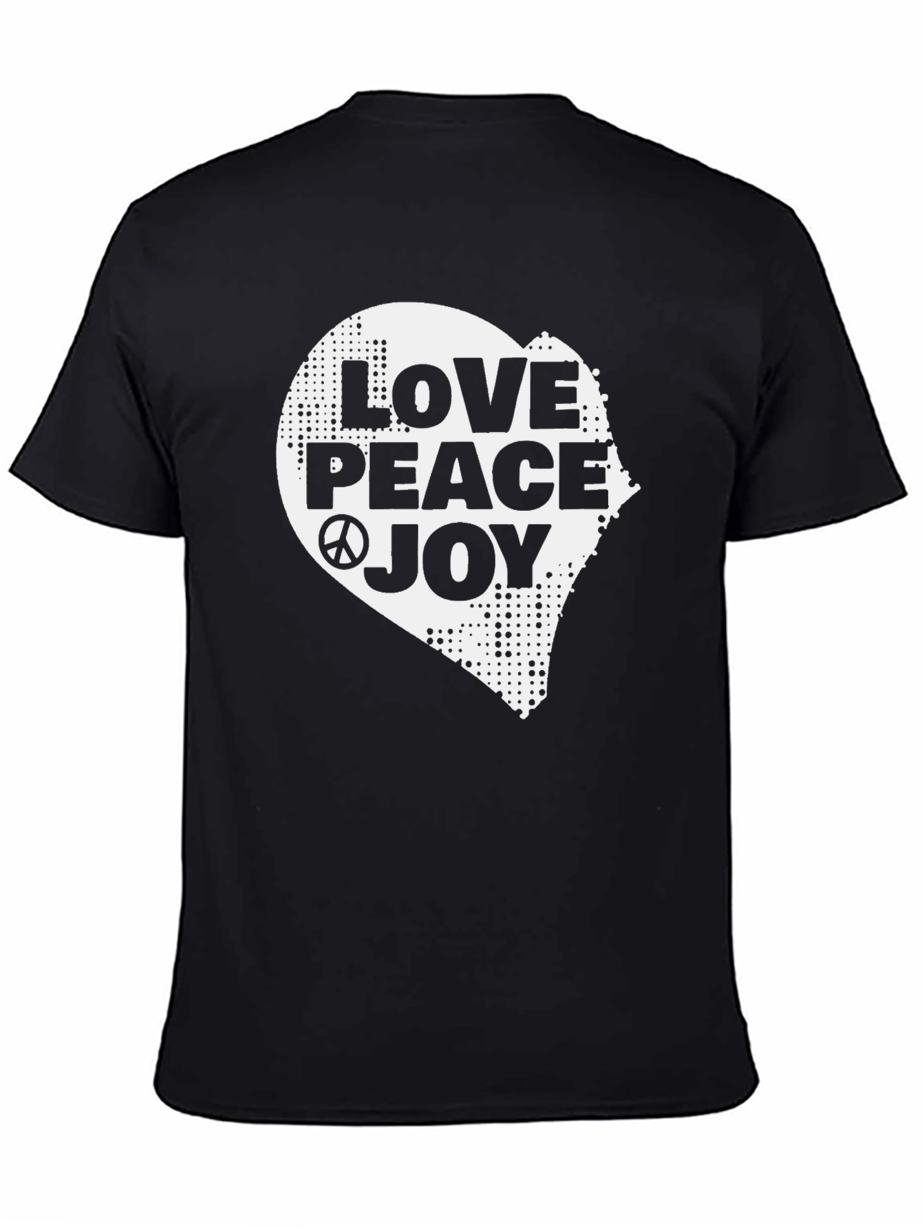 Camiseta Negra Amor Paz Alegría