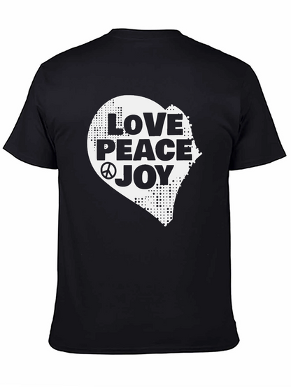 Camiseta Negra Amor Paz Alegría