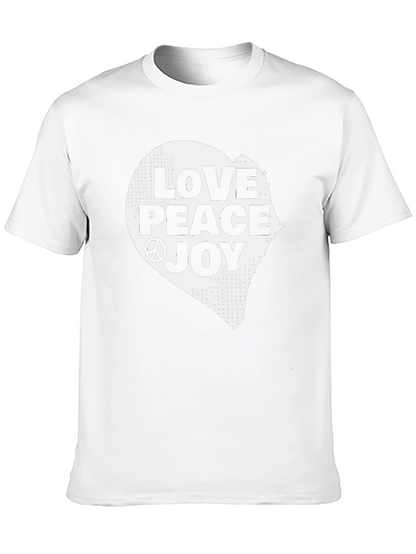 Camiseta Negra Amor Paz Alegría