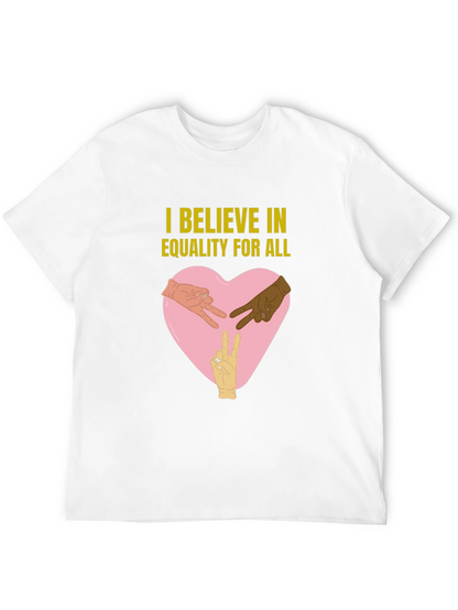 Camiseta Negra: Creo en la Igualdad para Todos