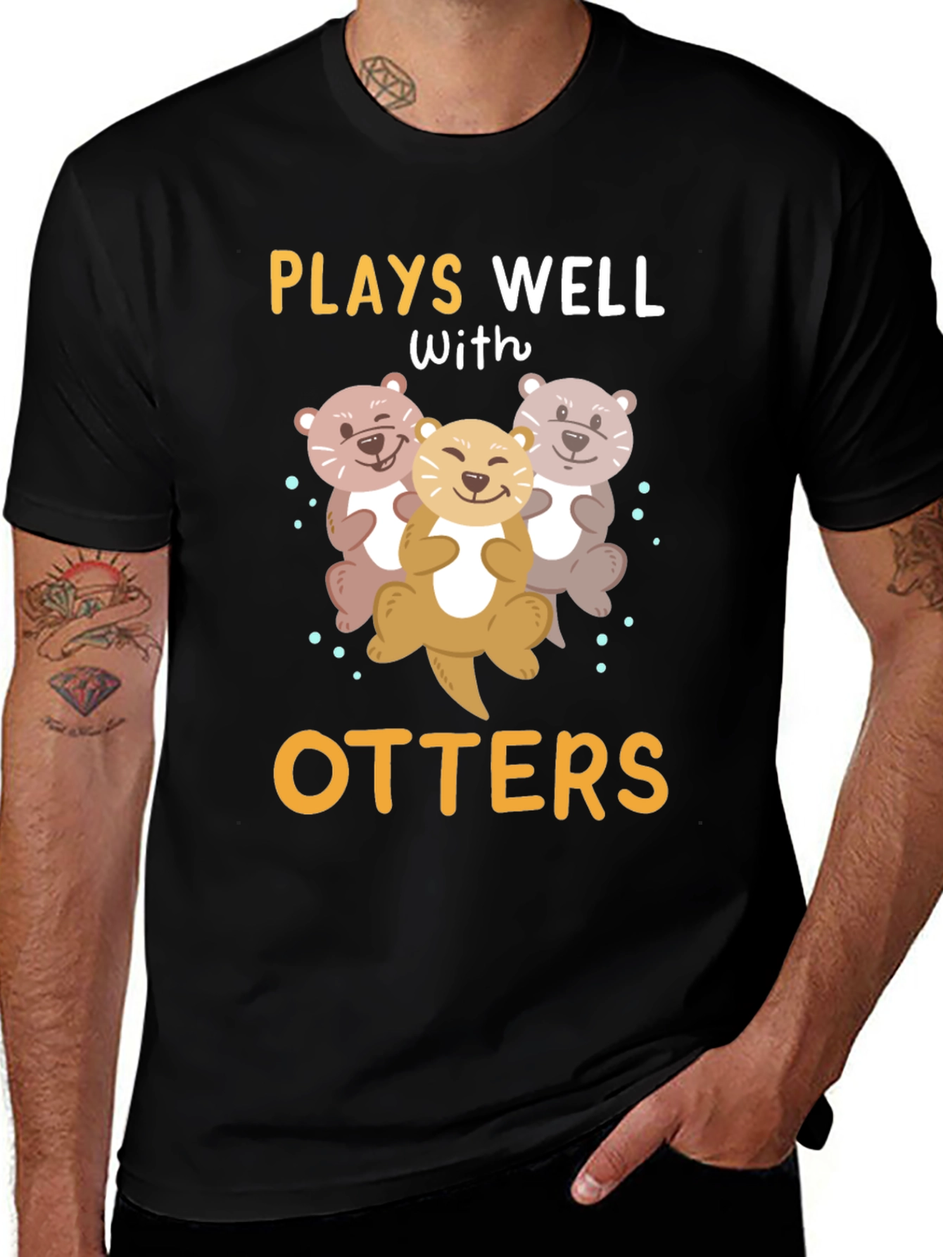Camiseta Divertida Juega Bien con Nutrias