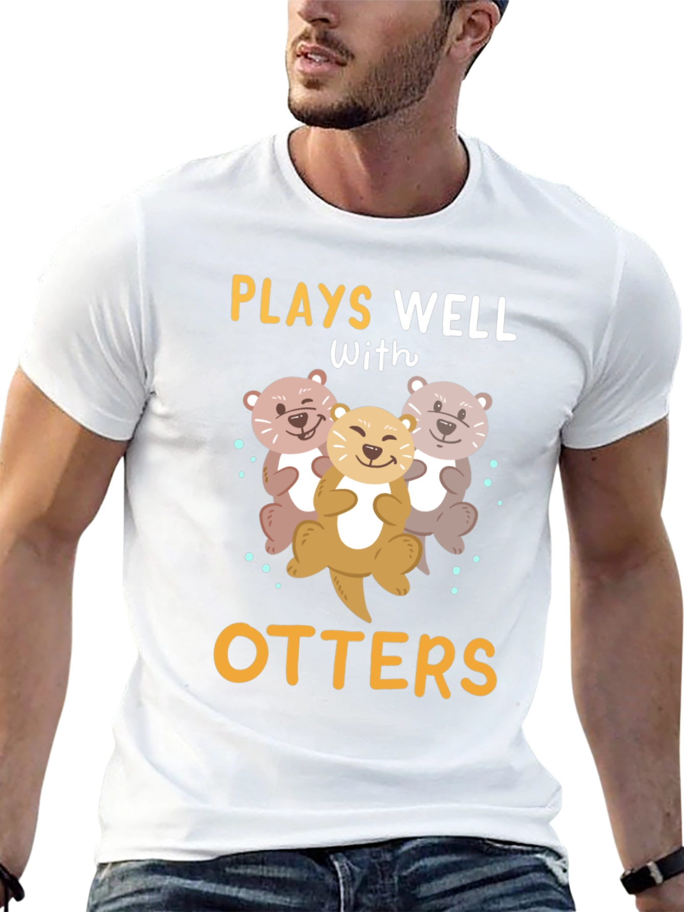 Camiseta Divertida Juega Bien con Nutrias