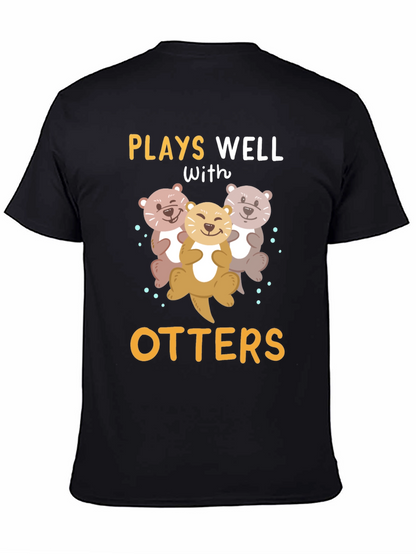 Camiseta Divertida Juega Bien con Nutrias