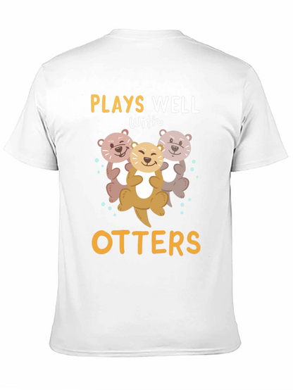 Camiseta Divertida Juega Bien con Nutrias