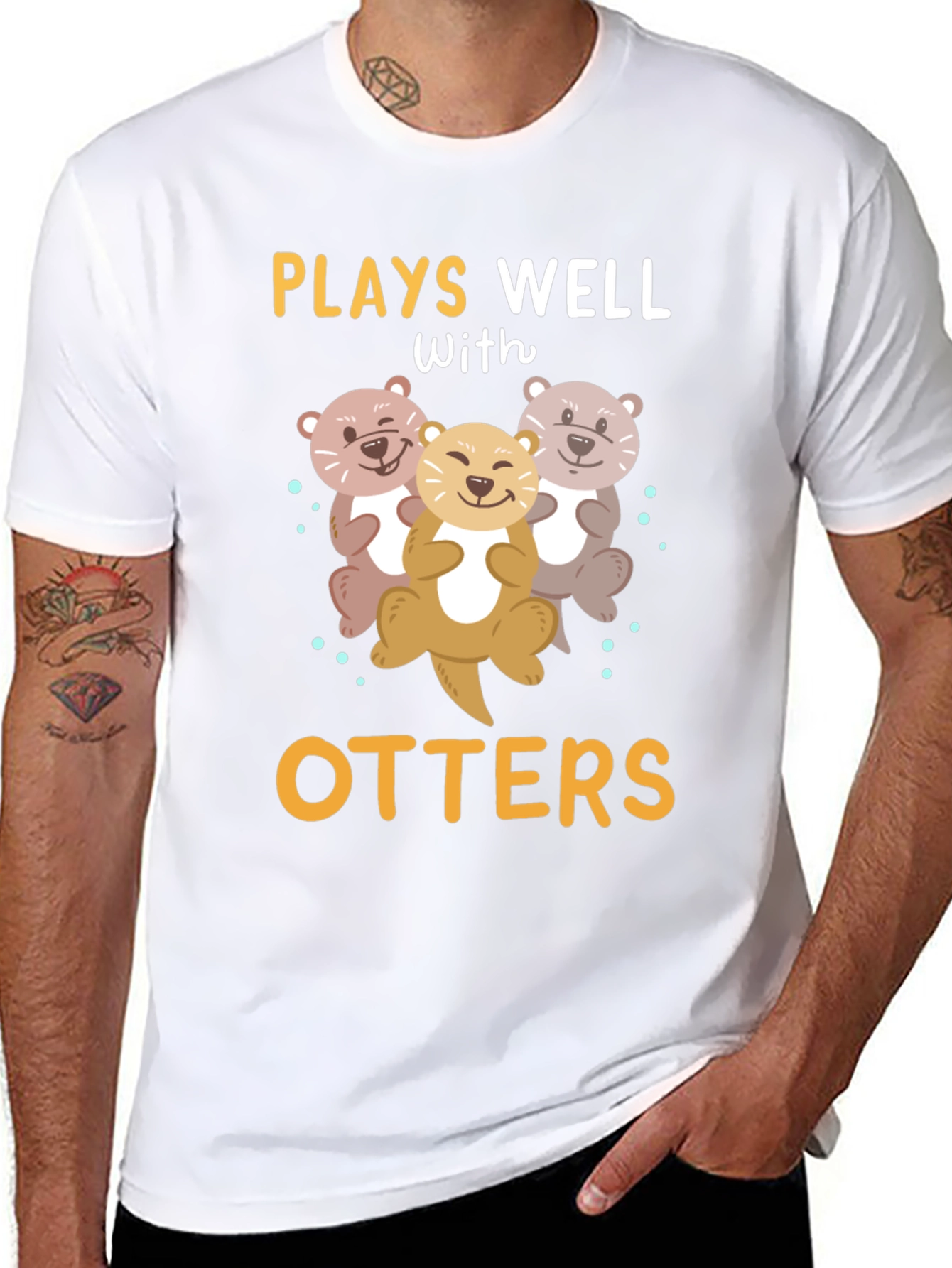Camiseta Divertida Juega Bien con Nutrias
