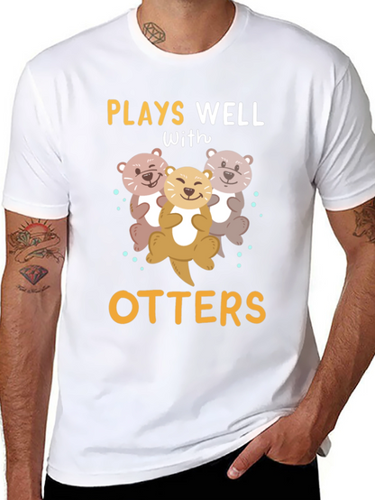 Camiseta Divertida Juega Bien con Nutrias