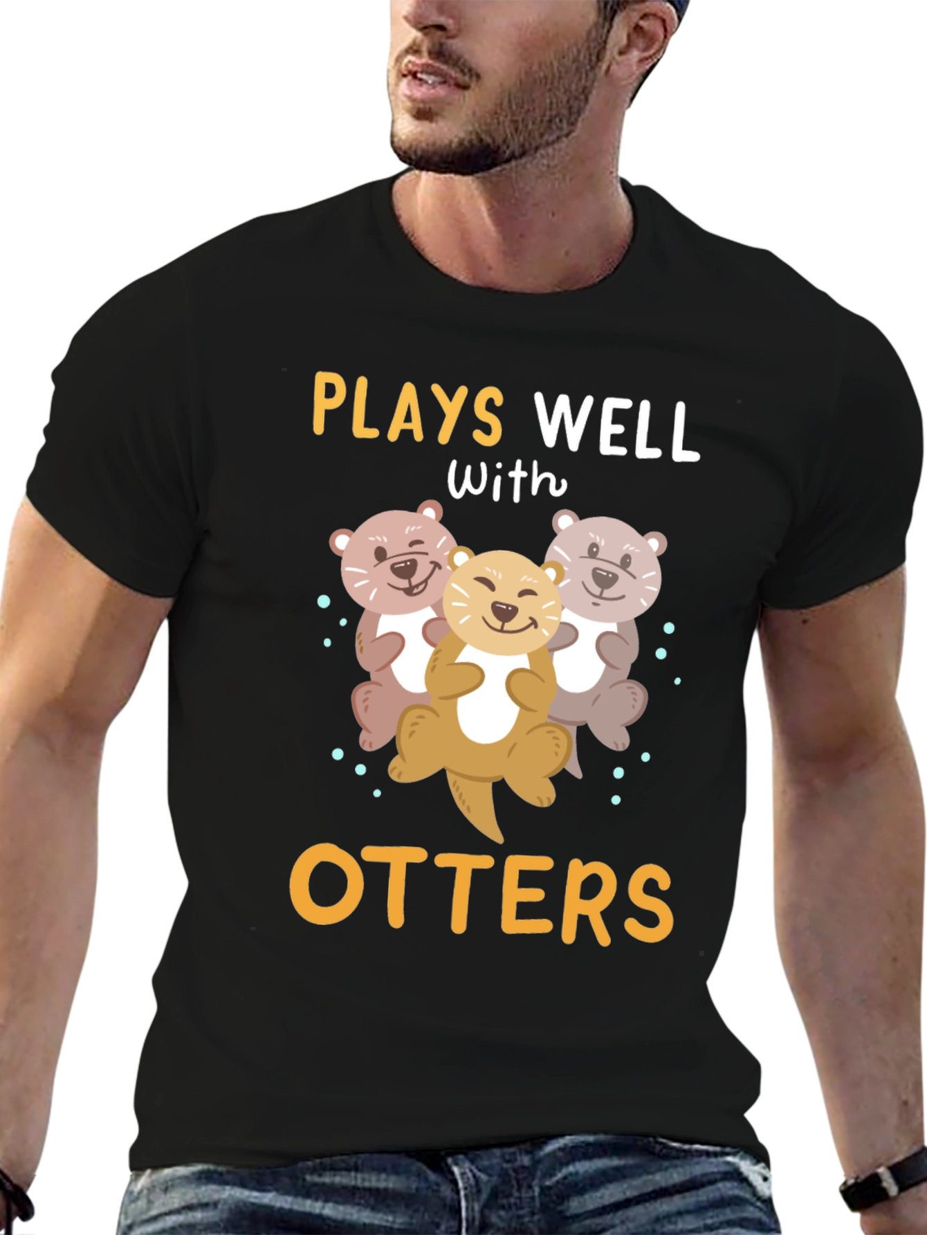 Camiseta Divertida Juega Bien con Nutrias