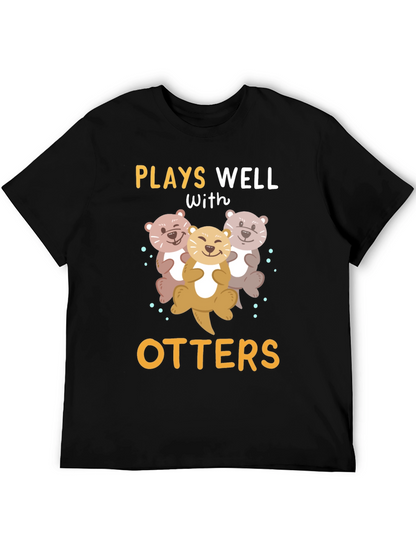 Camiseta Divertida Juega Bien con Nutrias
